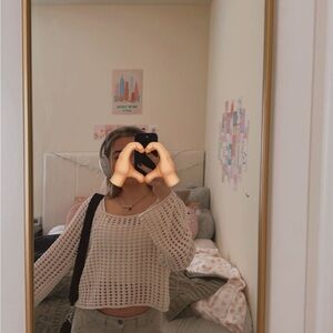 Wild Fable Cream Knit Women's Sweater